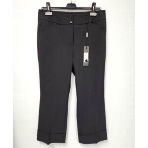 Cambio Women's Black Crop & Cuff legged Pants Size 10